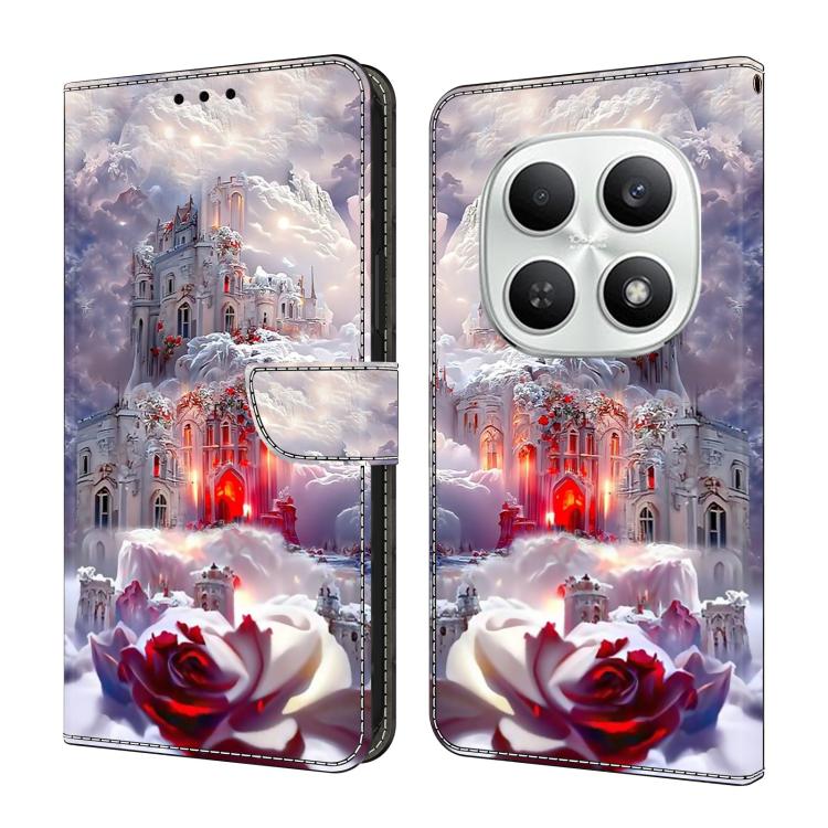 Crystal-Like Painted Vegan Leather Phone Case, For Redmi Note 15 5G / 4G Global 164mm, For Redmi Note 15 Pro 5G Global 163.6mm, For Redmi 15C 5G / 4G EU 173mm, For Redmi 15 5G Global / 4G SEA 169.5mm