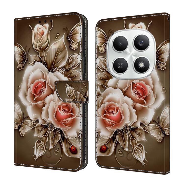 Crystal-Like Painted Vegan Leather Phone Case, For Redmi Note 15 5G / 4G Global 164mm, For Redmi Note 15 Pro 5G Global 163.6mm, For Redmi 15C 5G / 4G EU 173mm, For Redmi 15 5G Global / 4G SEA 169.5mm