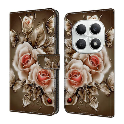 Crystal-Like Painted Vegan Leather Phone Case, For Redmi Note 15 5G / 4G Global 164mm, For Redmi Note 15 Pro 5G Global 163.6mm, For Redmi 15C 5G / 4G EU 173mm, For Redmi 15 5G Global / 4G SEA 169.5mm