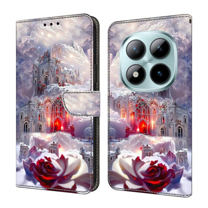 Crystal-Like Painted Vegan Leather Phone Case, For Redmi Note 15 5G / 4G Global 164mm, For Redmi Note 15 Pro 5G Global 163.6mm, For Redmi 15C 5G / 4G EU 173mm, For Redmi 15 5G Global / 4G SEA 169.5mm