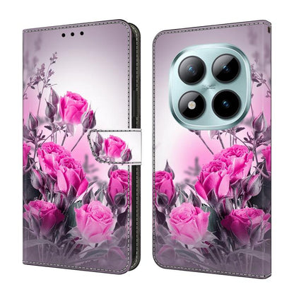 Crystal-Like Painted Vegan Leather Phone Case, For Redmi Note 15 5G / 4G Global 164mm, For Redmi Note 15 Pro 5G Global 163.6mm, For Redmi 15C 5G / 4G EU 173mm, For Redmi 15 5G Global / 4G SEA 169.5mm