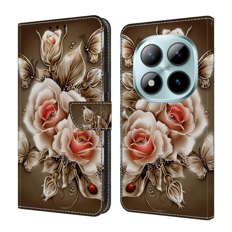 Crystal-Like Painted Vegan Leather Phone Case, For Redmi Note 15 5G / 4G Global 164mm, For Redmi Note 15 Pro 5G Global 163.6mm, For Redmi 15C 5G / 4G EU 173mm, For Redmi 15 5G Global / 4G SEA 169.5mm