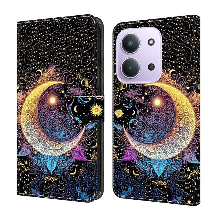 Crystal-Like Painted Vegan Leather Phone Case, For Redmi Note 15 5G / 4G Global 164mm, For Redmi Note 15 Pro 5G Global 163.6mm, For Redmi 15C 5G / 4G EU 173mm, For Redmi 15 5G Global / 4G SEA 169.5mm