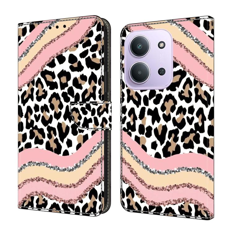 Crystal-Like Painted Vegan Leather Phone Case, For Redmi Note 15 5G / 4G Global 164mm, For Redmi Note 15 Pro 5G Global 163.6mm, For Redmi 15C 5G / 4G EU 173mm, For Redmi 15 5G Global / 4G SEA 169.5mm