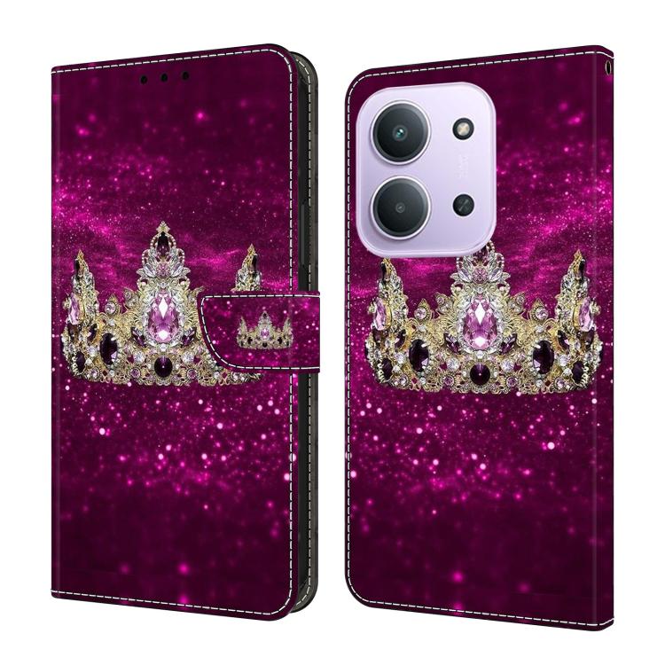 Crystal-Like Painted Vegan Leather Phone Case, For Redmi Note 15 5G / 4G Global 164mm, For Redmi Note 15 Pro 5G Global 163.6mm, For Redmi 15C 5G / 4G EU 173mm, For Redmi 15 5G Global / 4G SEA 169.5mm