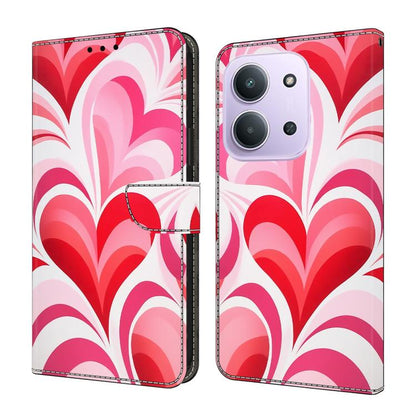 Crystal-Like Painted Vegan Leather Phone Case, For Redmi 15 5G / 4G EU 171mm, For Redmi 15C 5G / 4G Global 171mm, For Redmi Note 14 4G 164.84mm, For Redmi Note 14 Pro+ 5G / Poco X7 5G