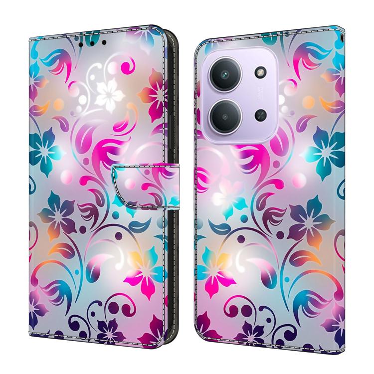 Crystal-Like Painted Vegan Leather Phone Case, For Redmi 15 5G / 4G EU 171mm, For Redmi 15C 5G / 4G Global 171mm, For Redmi Note 14 4G 164.84mm, For Redmi Note 14 Pro+ 5G / Poco X7 5G