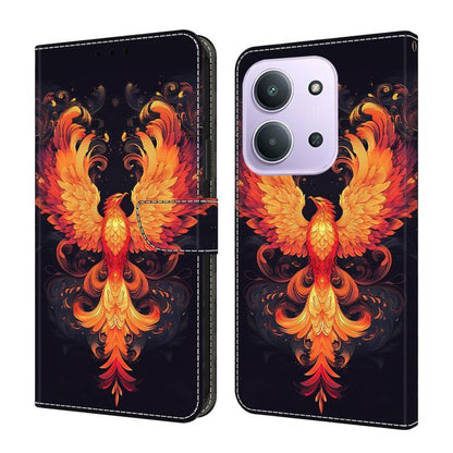 Crystal-Like Painted Vegan Leather Phone Case, For Redmi 15 5G / 4G EU 171mm, For Redmi 15C 5G / 4G Global 171mm, For Redmi Note 14 4G 164.84mm, For Redmi Note 14 Pro+ 5G / Poco X7 5G