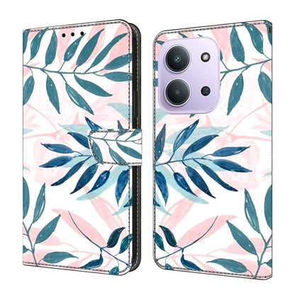Crystal-Like Painted Vegan Leather Phone Case, For Redmi 15 5G / 4G EU 171mm, For Redmi 15C 5G / 4G Global 171mm, For Redmi Note 14 4G 164.84mm, For Redmi Note 14 Pro+ 5G / Poco X7 5G