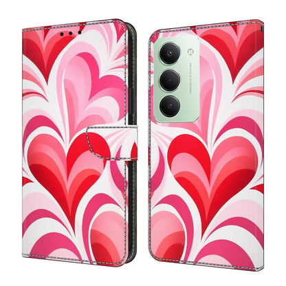 Étui de Téléphone en Simili-Cuir Végan Peint Effet Cristal, Pour Redmi 15 5G / 4G EU 171mm, Pour Redmi 15C 5G / 4G Global 171mm, Pour Redmi Note 14 4G 164.84mm, Pour Redmi Note 14 Pro+ 5G / Poco X7 5G