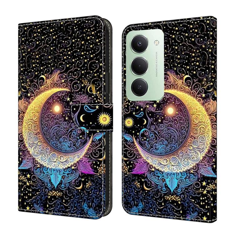Étui de Téléphone en Simili-Cuir Végan Peint Effet Cristal, Pour Redmi 15 5G / 4G EU 171mm, Pour Redmi 15C 5G / 4G Global 171mm, Pour Redmi Note 14 4G 164.84mm, Pour Redmi Note 14 Pro+ 5G / Poco X7 5G