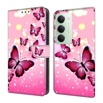 Étui de Téléphone en Simili-Cuir Végan Peint Effet Cristal, Pour Redmi 15 5G / 4G EU 171mm, Pour Redmi 15C 5G / 4G Global 171mm, Pour Redmi Note 14 4G 164.84mm, Pour Redmi Note 14 Pro+ 5G / Poco X7 5G