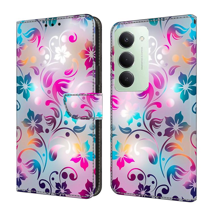 Étui de Téléphone en Simili-Cuir Végan Peint Effet Cristal, Pour Redmi 15 5G / 4G EU 171mm, Pour Redmi 15C 5G / 4G Global 171mm, Pour Redmi Note 14 4G 164.84mm, Pour Redmi Note 14 Pro+ 5G / Poco X7 5G