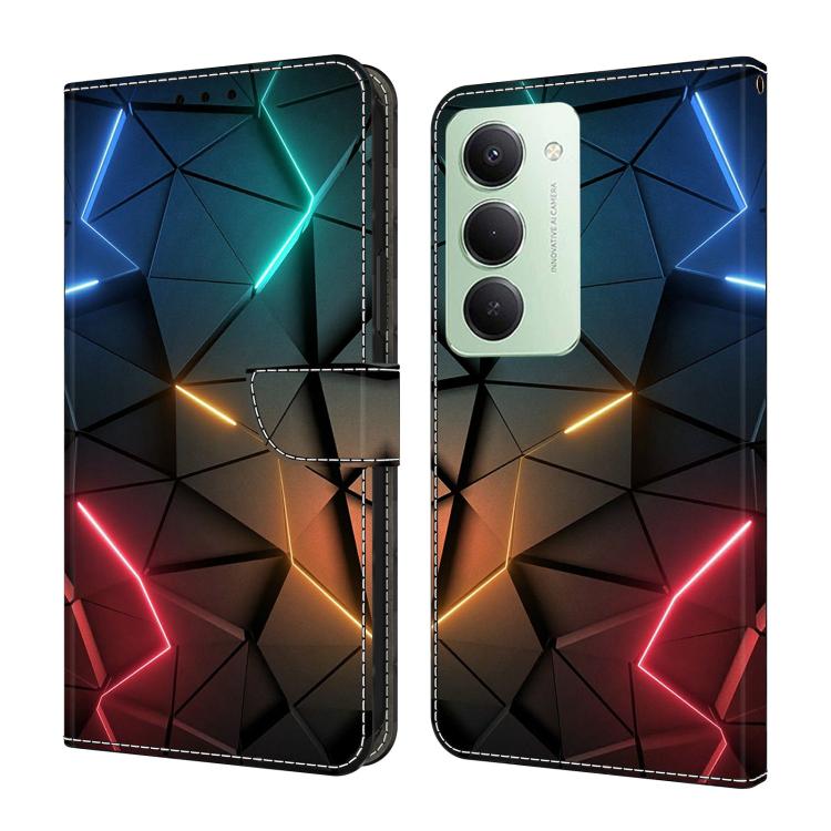 Étui de Téléphone en Simili-Cuir Végan Peint Effet Cristal, Pour Redmi 15 5G / 4G EU 171mm, Pour Redmi 15C 5G / 4G Global 171mm, Pour Redmi Note 14 4G 164.84mm, Pour Redmi Note 14 Pro+ 5G / Poco X7 5G