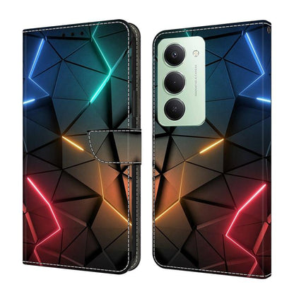 Étui de Téléphone en Simili-Cuir Végan Peint Effet Cristal, Pour Redmi 15 5G / 4G EU 171mm, Pour Redmi 15C 5G / 4G Global 171mm, Pour Redmi Note 14 4G 164.84mm, Pour Redmi Note 14 Pro+ 5G / Poco X7 5G