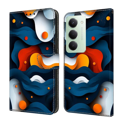 Étui de Téléphone en Simili-Cuir Végan Peint Effet Cristal, Pour Redmi 15 5G / 4G EU 171mm, Pour Redmi 15C 5G / 4G Global 171mm, Pour Redmi Note 14 4G 164.84mm, Pour Redmi Note 14 Pro+ 5G / Poco X7 5G
