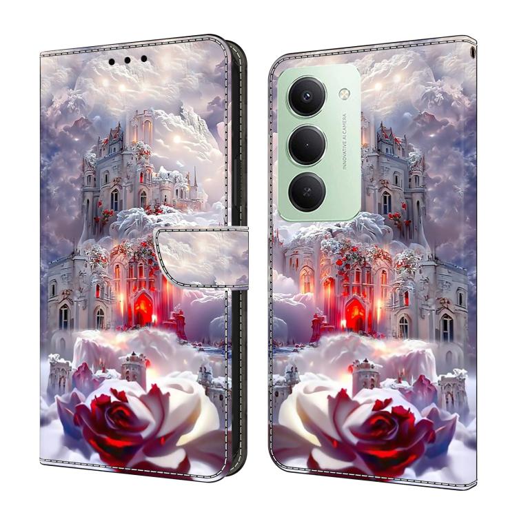 Étui de Téléphone en Simili-Cuir Végan Peint Effet Cristal, Pour Redmi 15 5G / 4G EU 171mm, Pour Redmi 15C 5G / 4G Global 171mm, Pour Redmi Note 14 4G 164.84mm, Pour Redmi Note 14 Pro+ 5G / Poco X7 5G