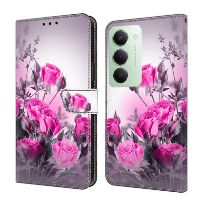 Étui de Téléphone en Simili-Cuir Végan Peint Effet Cristal, Pour Redmi 15 5G / 4G EU 171mm, Pour Redmi 15C 5G / 4G Global 171mm, Pour Redmi Note 14 4G 164.84mm, Pour Redmi Note 14 Pro+ 5G / Poco X7 5G