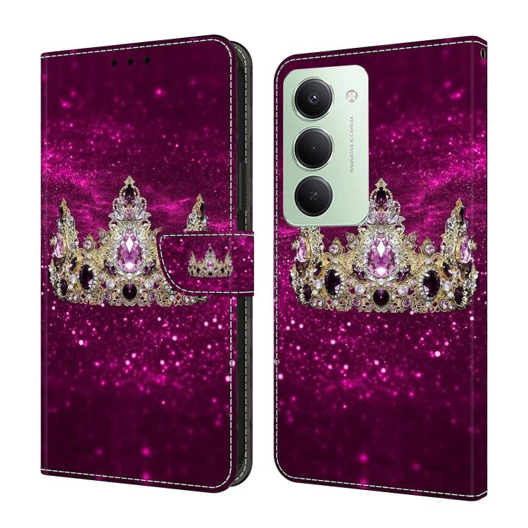 Étui de Téléphone en Simili-Cuir Végan Peint Effet Cristal, Pour Redmi 15 5G / 4G EU 171mm, Pour Redmi 15C 5G / 4G Global 171mm, Pour Redmi Note 14 4G 164.84mm, Pour Redmi Note 14 Pro+ 5G / Poco X7 5G