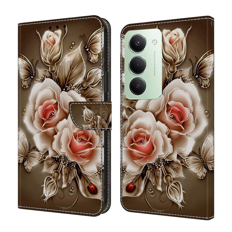 Étui de Téléphone en Simili-Cuir Végan Peint Effet Cristal, Pour Redmi 15 5G / 4G EU 171mm, Pour Redmi 15C 5G / 4G Global 171mm, Pour Redmi Note 14 4G 164.84mm, Pour Redmi Note 14 Pro+ 5G / Poco X7 5G