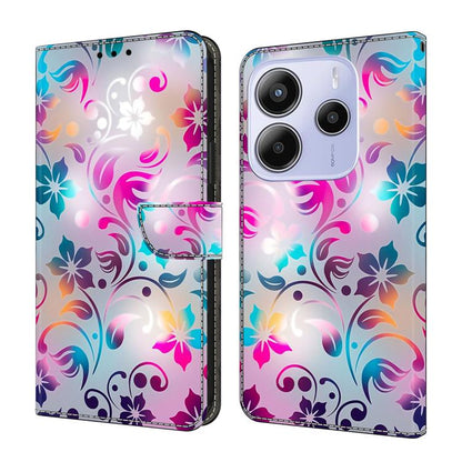 Crystal-Like Painted Vegan Leather Phone Case, For Redmi 15 5G / 4G EU 171mm, For Redmi 15C 5G / 4G Global 171mm, For Redmi Note 14 4G 164.84mm, For Redmi Note 14 Pro+ 5G / Poco X7 5G