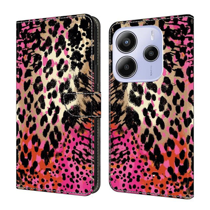 Crystal-Like Painted Vegan Leather Phone Case, For Redmi 15 5G / 4G EU 171mm, For Redmi 15C 5G / 4G Global 171mm, For Redmi Note 14 4G 164.84mm, For Redmi Note 14 Pro+ 5G / Poco X7 5G