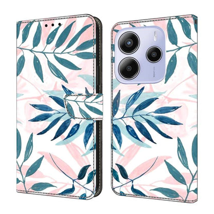 Crystal-Like Painted Vegan Leather Phone Case, For Redmi 15 5G / 4G EU 171mm, For Redmi 15C 5G / 4G Global 171mm, For Redmi Note 14 4G 164.84mm, For Redmi Note 14 Pro+ 5G / Poco X7 5G