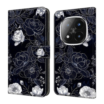 Crystal-Like Painted Vegan Leather Phone Case, For Redmi Note 14 Pro+ 5G / Poco X7 5G, For Redmi Note 14 Pro 4G, For Redmi Note 14 4G 163.25mm, For Redmi Note 14 5G