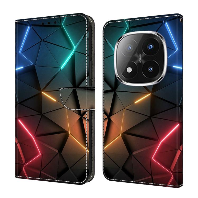 Crystal-Like Painted Vegan Leather Phone Case, For Redmi Note 14 Pro+ 5G / Poco X7 5G, For Redmi Note 14 Pro 4G, For Redmi Note 14 4G 163.25mm, For Redmi Note 14 5G