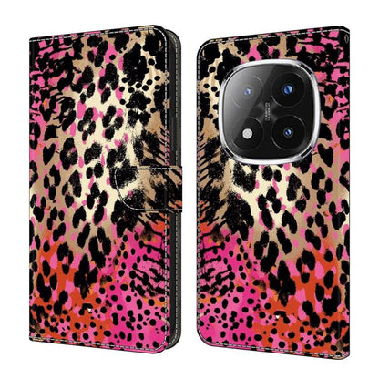 Crystal-Like Painted Vegan Leather Phone Case, For Redmi Note 14 Pro+ 5G / Poco X7 5G, For Redmi Note 14 Pro 4G, For Redmi Note 14 4G 163.25mm, For Redmi Note 14 5G