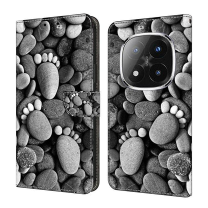 Crystal-Like Painted Vegan Leather Phone Case, For Redmi Note 14 Pro+ 5G / Poco X7 5G, For Redmi Note 14 Pro 4G, For Redmi Note 14 4G 163.25mm, For Redmi Note 14 5G