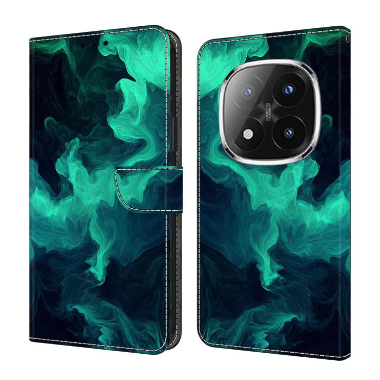 Crystal-Like Painted Vegan Leather Phone Case, For Redmi Note 14 Pro+ 5G / Poco X7 5G, For Redmi Note 14 Pro 4G, For Redmi Note 14 4G 163.25mm, For Redmi Note 14 5G