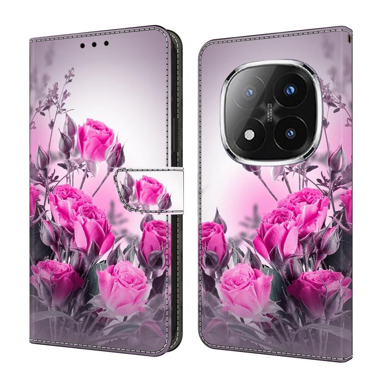 Crystal-Like Painted Vegan Leather Phone Case, For Redmi Note 14 Pro+ 5G / Poco X7 5G, For Redmi Note 14 Pro 4G, For Redmi Note 14 4G 163.25mm, For Redmi Note 14 5G