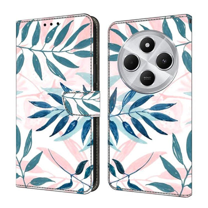 Crystal-Like Painted Vegan Leather Phone Case, For Redmi 14C 4G, For Redmi 13C 4G / 5G, For Redmi K70E / Poco X6 Pro