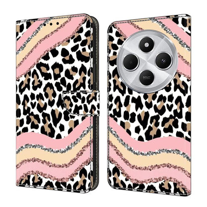 Crystal-Like Painted Vegan Leather Phone Case, For Redmi 14C 4G, For Redmi 13C 4G / 5G, For Redmi K70E / Poco X6 Pro