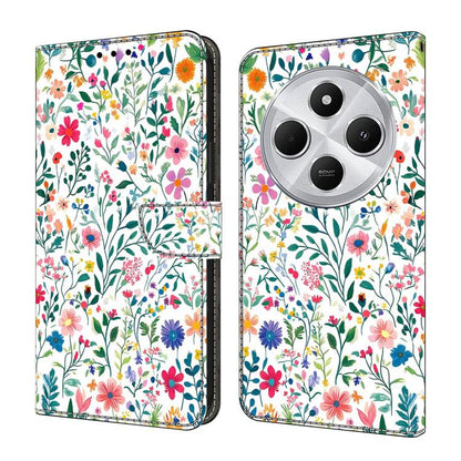 Crystal-Like Painted Vegan Leather Phone Case, For Redmi 14C 4G, For Redmi 13C 4G / 5G, For Redmi K70E / Poco X6 Pro