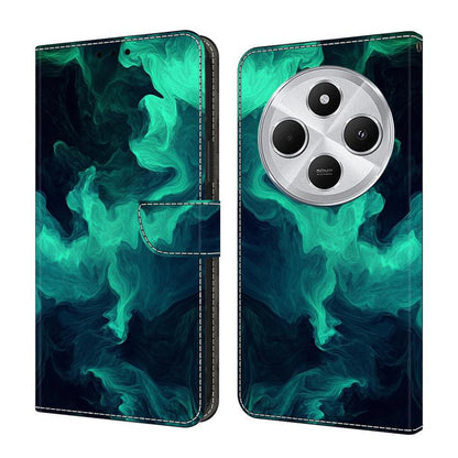 Crystal-Like Painted Vegan Leather Phone Case, For Redmi 14C 4G, For Redmi 13C 4G / 5G, For Redmi K70E / Poco X6 Pro