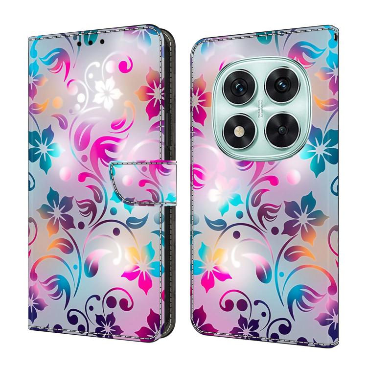 Coque de téléphone en cuir végétalien peint effet cristal, pour Redmi 14C 4G, pour Redmi 13C 4G / 5G, pour Redmi K70E / Poco X6 Pro