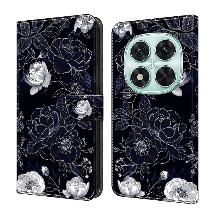 Coque de téléphone en cuir végétalien peint effet cristal, pour Redmi 14C 4G, pour Redmi 13C 4G / 5G, pour Redmi K70E / Poco X6 Pro