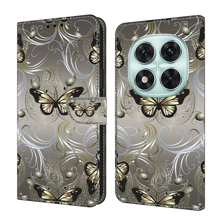Coque de téléphone en cuir végétalien peint effet cristal, pour Redmi 14C 4G, pour Redmi 13C 4G / 5G, pour Redmi K70E / Poco X6 Pro