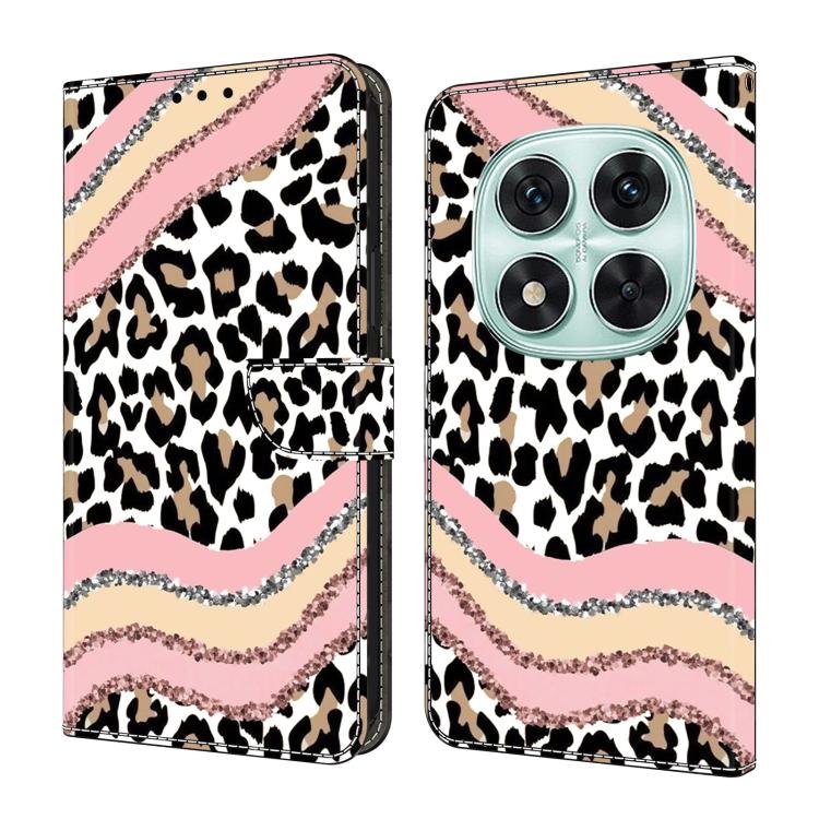 Coque de téléphone en cuir végétalien peint effet cristal, pour Redmi 14C 4G, pour Redmi 13C 4G / 5G, pour Redmi K70E / Poco X6 Pro