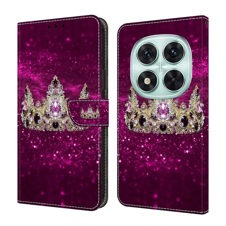 Coque de téléphone en cuir végétalien peint effet cristal, pour Redmi 14C 4G, pour Redmi 13C 4G / 5G, pour Redmi K70E / Poco X6 Pro