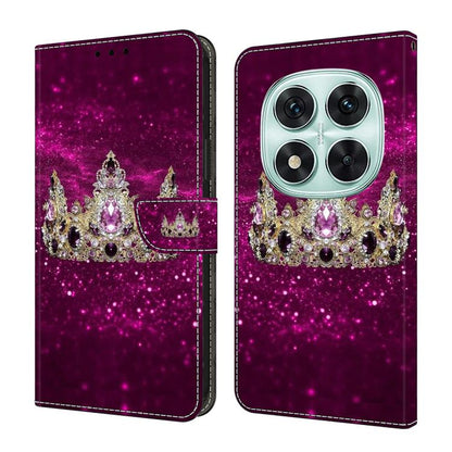 Coque de téléphone en cuir végétalien peint effet cristal, pour Redmi 14C 4G, pour Redmi 13C 4G / 5G, pour Redmi K70E / Poco X6 Pro