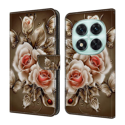 Coque de téléphone en cuir végétalien peint effet cristal, pour Redmi 14C 4G, pour Redmi 13C 4G / 5G, pour Redmi K70E / Poco X6 Pro