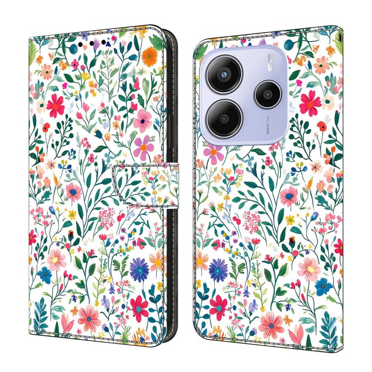 Crystal-Like Painted Vegan Leather Phone Case, For Redmi Note 14 Pro 4G, For Redmi Note 14 4G 163.25mm, For Redmi Note 14 5G, For Redmi Note 14 Pro 5G