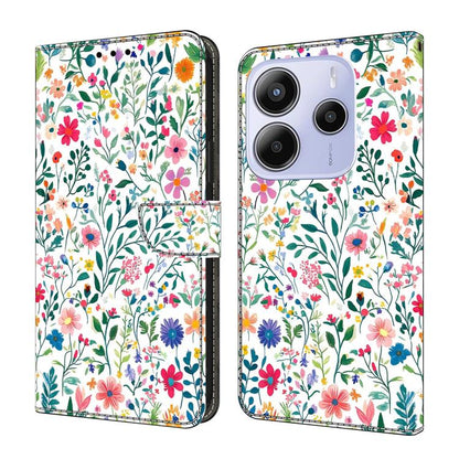Crystal-Like Painted Vegan Leather Phone Case, For Redmi Note 14 Pro 4G, For Redmi Note 14 4G 163.25mm, For Redmi Note 14 5G, For Redmi Note 14 Pro 5G