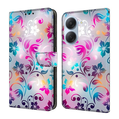 Étui de téléphone en cuir vegan peint effet cristal, Pour Redmi Note 15 5G / 4G Global 164mm, Pour Redmi Note 15 Pro 5G Global 163.6mm, Pour Redmi 15C 5G / 4G EU 173mm, Pour Redmi 15 5G Global / 4G SEA 169.5mm