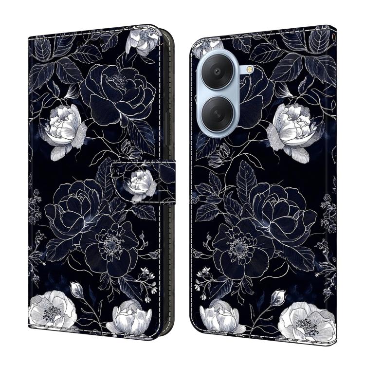 Étui de téléphone en cuir vegan peint effet cristal, Pour Redmi Note 15 5G / 4G Global 164mm, Pour Redmi Note 15 Pro 5G Global 163.6mm, Pour Redmi 15C 5G / 4G EU 173mm, Pour Redmi 15 5G Global / 4G SEA 169.5mm