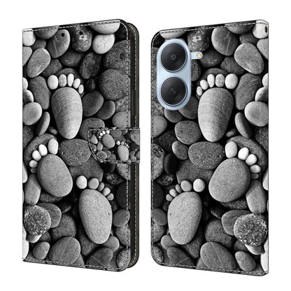 Étui de téléphone en cuir vegan peint effet cristal, Pour Redmi Note 15 5G / 4G Global 164mm, Pour Redmi Note 15 Pro 5G Global 163.6mm, Pour Redmi 15C 5G / 4G EU 173mm, Pour Redmi 15 5G Global / 4G SEA 169.5mm