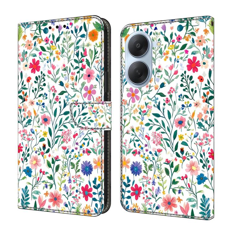 Étui de téléphone en cuir vegan peint effet cristal, Pour Redmi Note 15 5G / 4G Global 164mm, Pour Redmi Note 15 Pro 5G Global 163.6mm, Pour Redmi 15C 5G / 4G EU 173mm, Pour Redmi 15 5G Global / 4G SEA 169.5mm